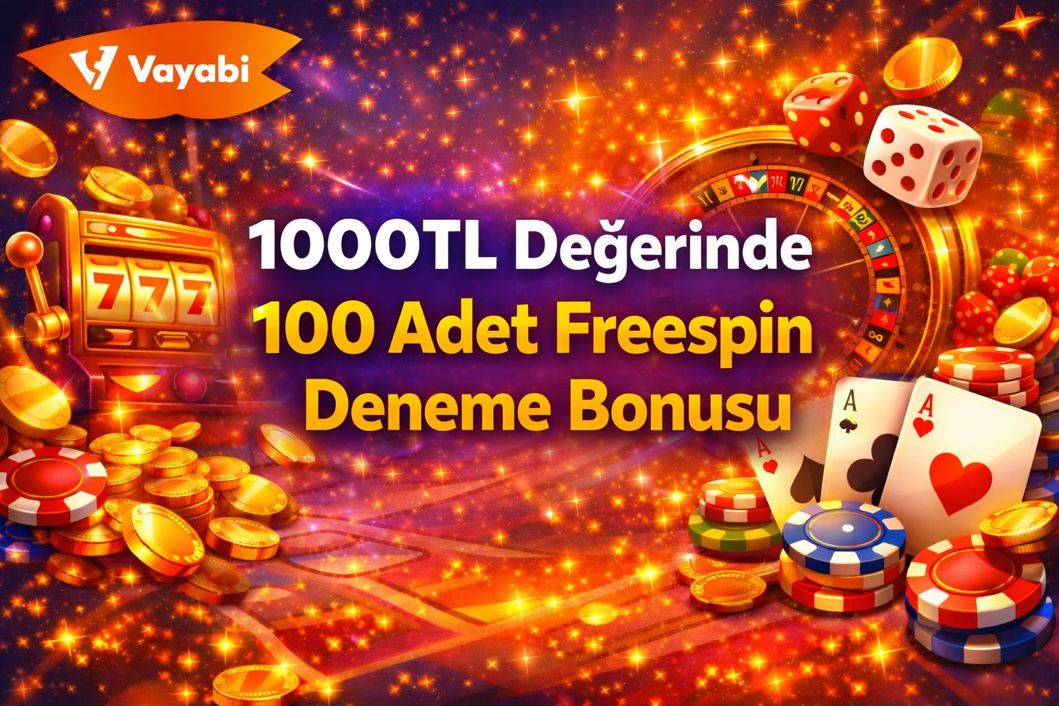 Vayabi’de 1000 TL Değerinde 100 Freespin DENEME BONUSU Thumbnail